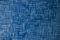 Preview: blau marmorierter Batikstoff von Anthology, Motiv: hellblaue Striche
