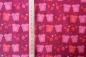 Preview: fuchsiafarbenen Stoff mit pinken Eulen