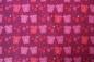 Preview: fuchsiafarbenen Stoff mit pinken Eulen