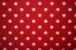 Preview: roter Baumwollstoff mit weißen Punkte