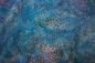 Preview: blauer, gepunkteter Batikstoff von Robert Kaufmann