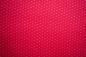 Preview: roter Jersey mit pinken Minipunkten (Abstand der Punkten 0,5 cm) 95% Baumwollstoff und 5 % Elastan