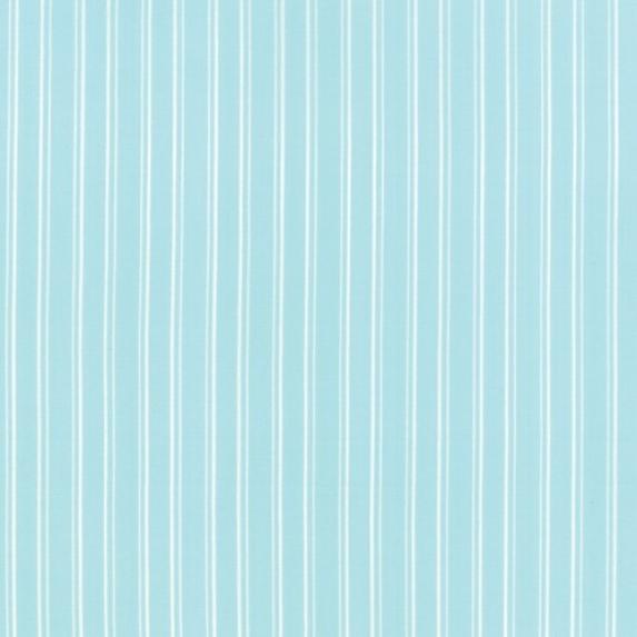 türkiser Stoff von Moda, Motiv: weiße Linien 4 mm, türkise Streifen 1 cm, Farben:weiß-türkis