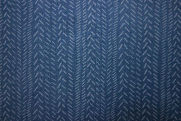 blauer Baumwollstoff hellblaue Striche aus dem Hause Stoff A/S