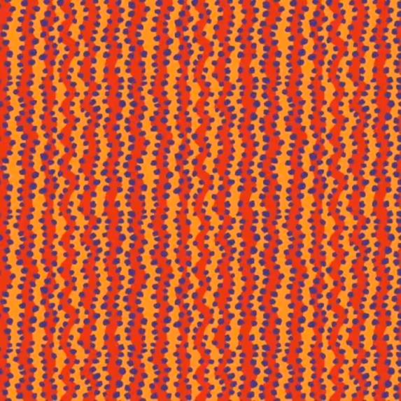 Kaffe Fassett, Muster rote gewellte Streifen ca. 1 - 1,5 cm, Farben rot-lila-orange, 100% Baumwolle Stoffbreite: 110 cm