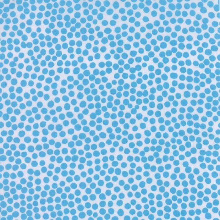 Figures von Zen Chic, Moda, Motiv: Punkte ca. 0,5 - 1 mm, Farben: weiß-türkis