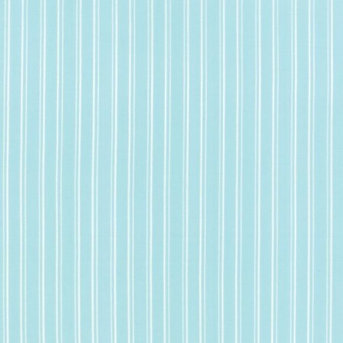 türkiser Stoff von Moda, Motiv: weiße Linien 4 mm, türkise Streifen 1 cm, Farben:weiß-türkis