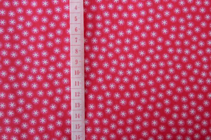 Kiddy Love, sehr süßer pinker Baumwollstoff mit weißen Sternen