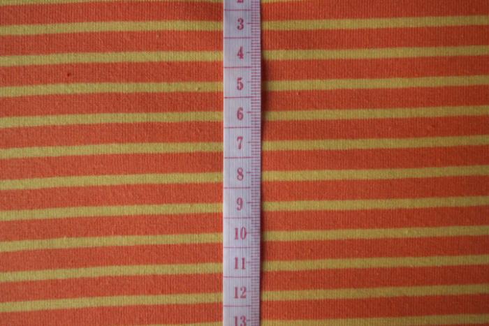 Hilco Campan Jersey Streifen, Farben:gelb,orange, 145 cm