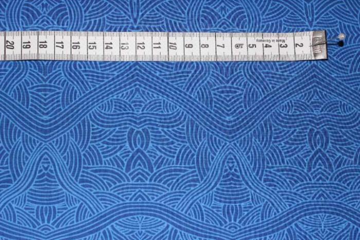 Aborigini Stoff, Farben: blau-hellblau