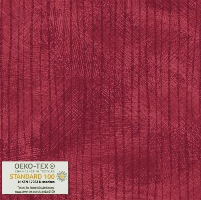 roter Stoff von STOF A/S, Motiv: Striche, Farben: rot, 100% Baumwolle, Stoffbreite: 110 cm