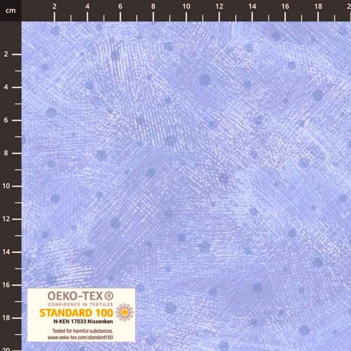 lilaner Stoff von STOF A/S, Motiv: Striche-Punkte , Farben: lila marmormiert, 100% Baumwolle, Stoffbreite: 110 cm