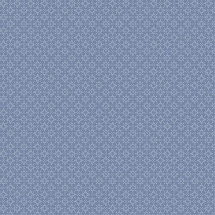 blauer Stoff von STOF A/S, Motiv: Punkte und Raute .0,5 cm, Farben:blau, 100% Baumwolle, Stoffbreite: 110 cm