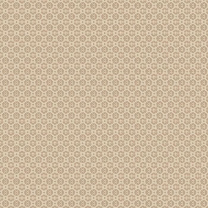beiger Stoff von STOF A/S, Motiv: Blume ca .0,5 cm, Farben: beige-braun , 100% Baumwolle, Stoffbreite: 110 cm