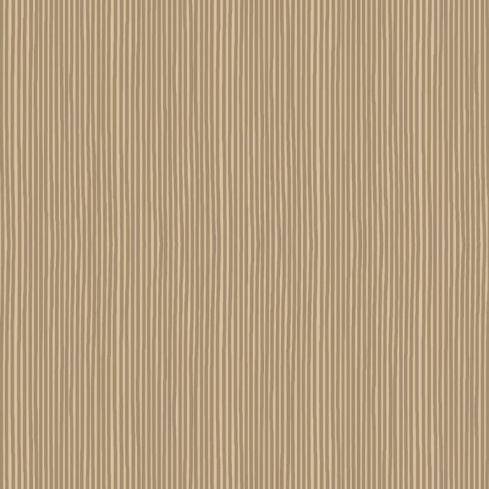 braun/weiß gestreifter Baumwollstoff von Stoff A/S, die Linien sind unregelmäßig und haben einen Abstand von ca. 2 mm
