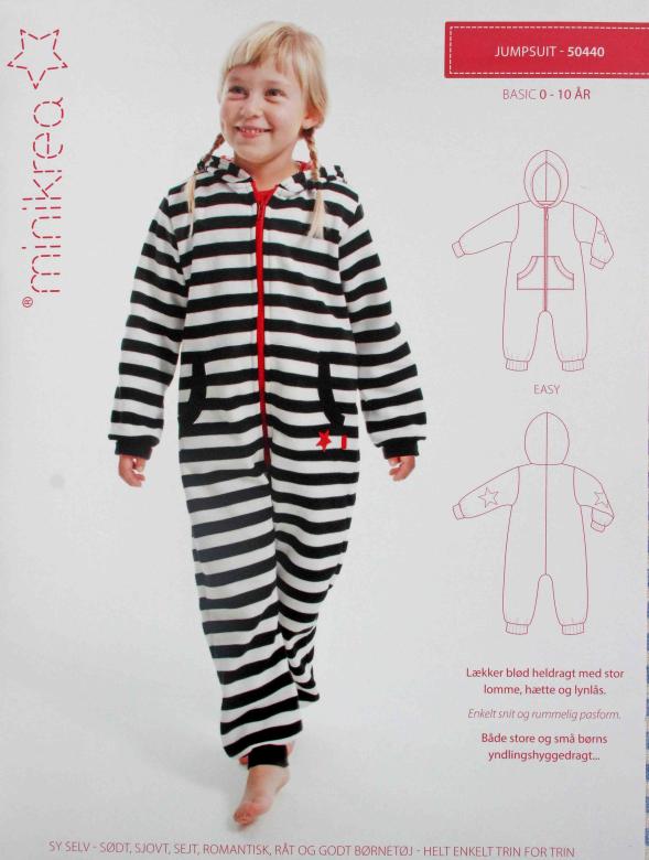 Papierschnittmuster Overall  Gr: 50/56 bis 140/146, Minikrea