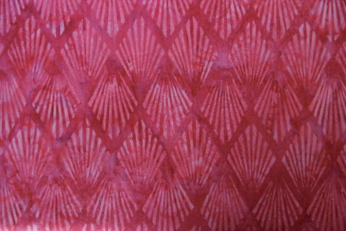 pinker Batikstoff von Hoffmann, Muster: Rauten