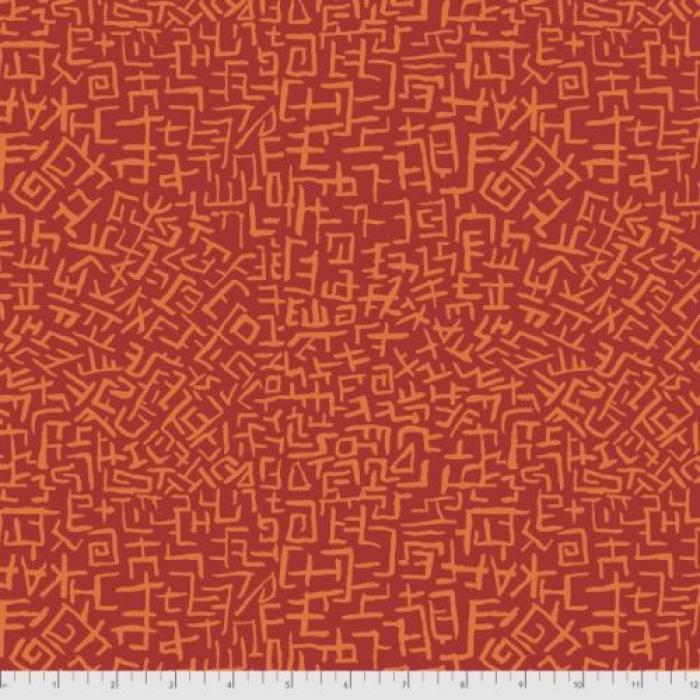Kaffe Fassett, Muster Stash, Amaze, Farben rot-orange, 100% Baumwolle Stoffbreite: 110 cm